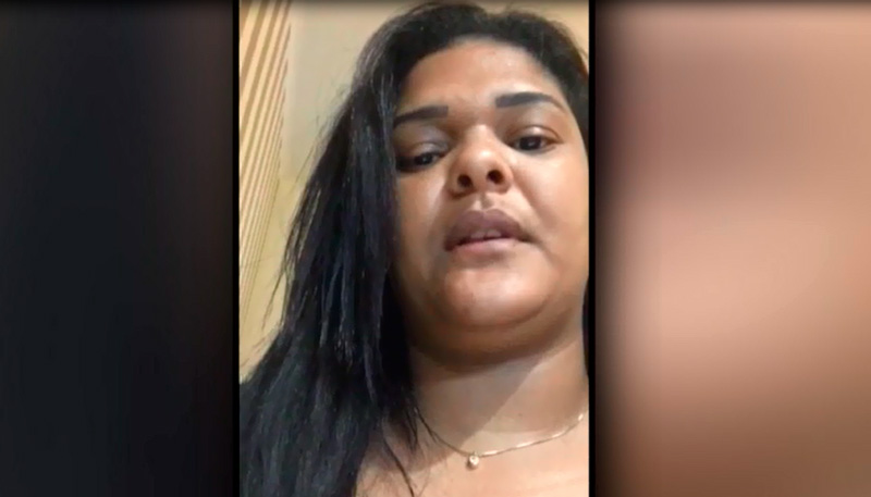 Deyse mandou um vídeo para uma amiga, pressentindo que iria morrer (Foto: Reprodução)