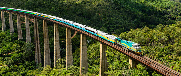 Estrada de Ferro Vitória a Minas (EFVM) de Barra do Cuieté e São Tomé do Rio Doce (Foto: Divulgação)