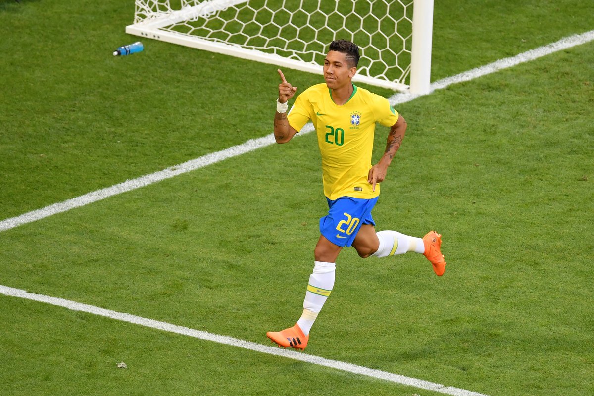 Firmino entrou e marcou o dele aos 43 do segundo tempo. (Foto: Reprodução/Twitter/@fifaworldcup_pt)