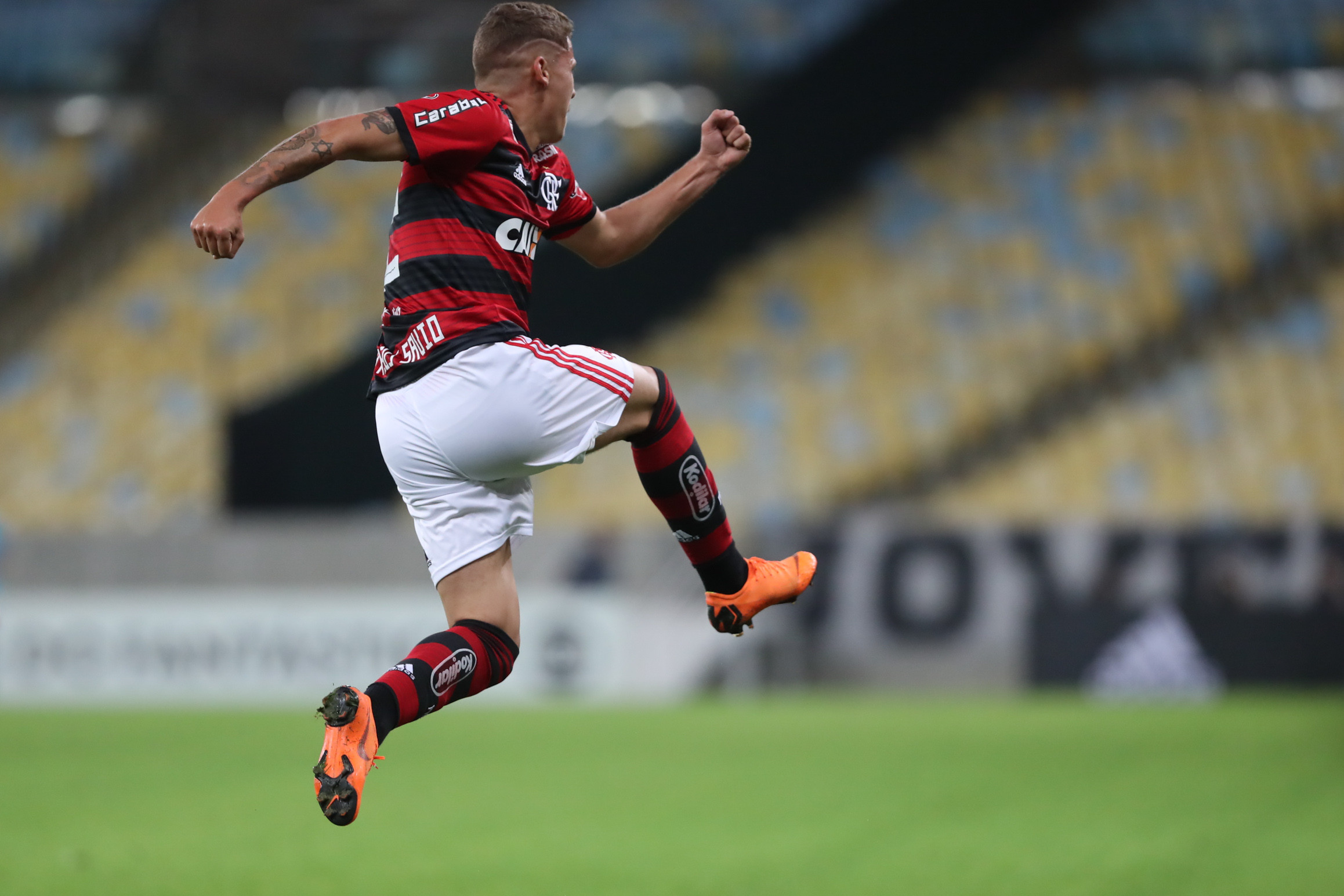 Matheus Sávio fez o primeiro gol do Flamengo (Foto: Gilvan Souza/Flamengo)