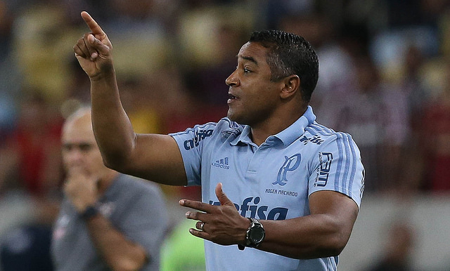 Roger Machado caiu no Palmeiras (Foto: Cesar Greco/Ag. Palmeiras)
