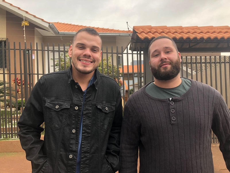 Os irmãos Gabriel e Raphael Telles (Foto: Acervo pessoal)
