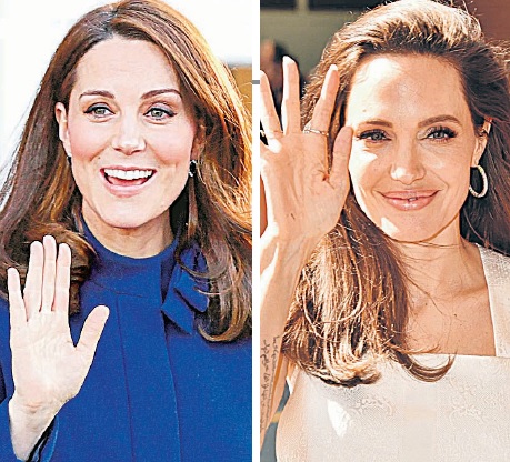 Kate e Angelina se aproximaram por causa dos trabalhos sociais. (Fotos: Divulgação)