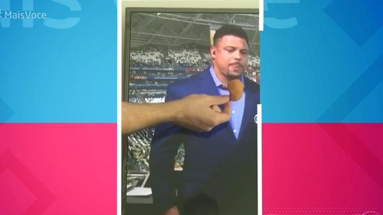 Ronaldo "de olho em coxinha" virou meme nesta Copa. (Foto: Reprodução/TV Globo)