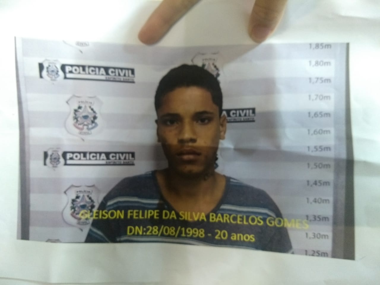 Gleison Felipe da Silva Barcelos, 20 anos (Foto: Divulgação/PC)