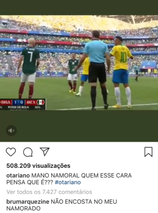 Bruna comenta pisão em Neymar (Foto: Reprodução Instagram)