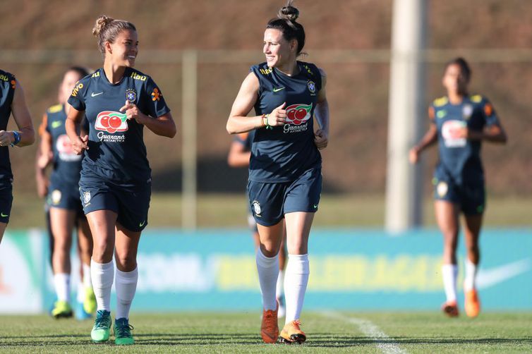 Todas as jogadoras convocadas já estão em Kansas City (Foto: Divulgação/ CBF)