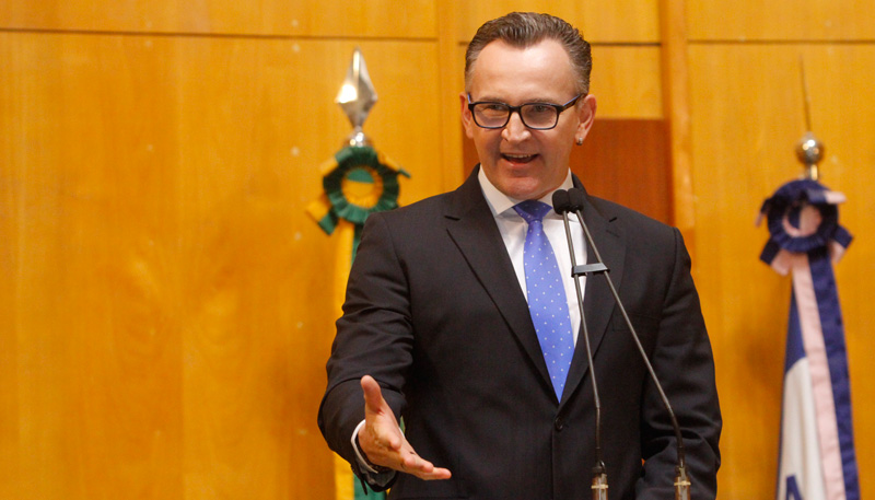 Majeski reafirmou seu apoio a Renato Casagrande (Foto: Thiago Coutinho/AT)