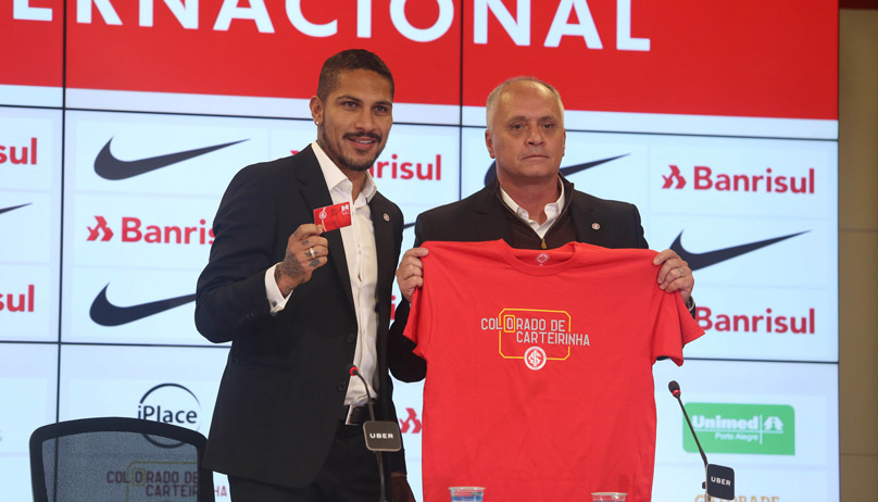 Guerrero foi apresentado nesta quarta-feira ao Inter (Foto: Ricardo Duarte/Internacional)