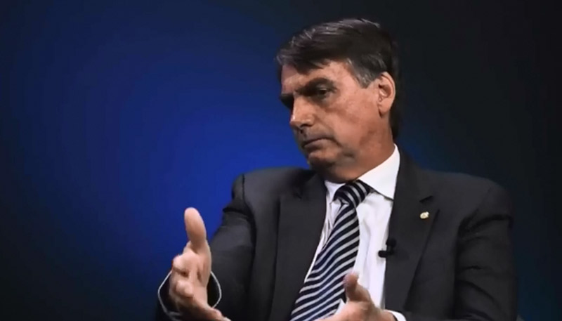 Jair Bolsonaro, em entrevista a um canal do youtube (Foto: Reprodução / Youtube)