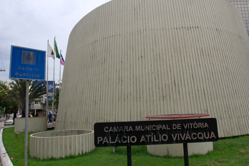 Prédio da Câmara de Vitória (Foto: Beto Morais)
