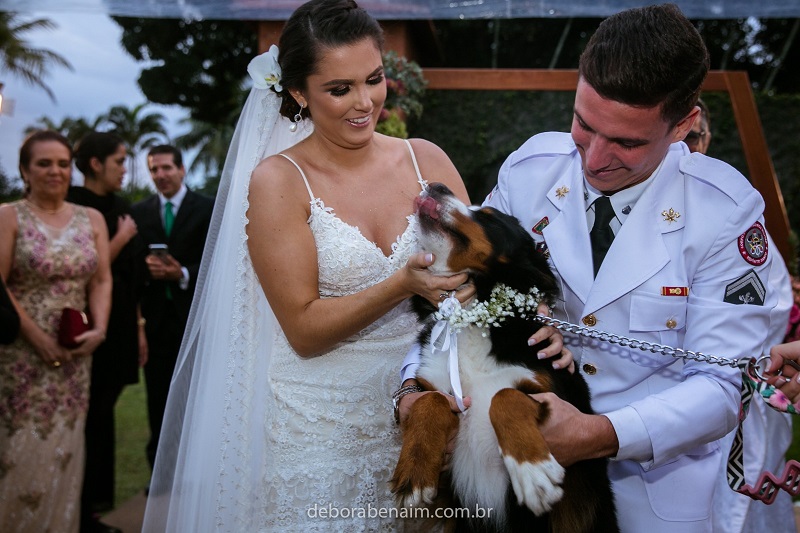 Cadela participou da cerimônia (Foto: Debora Benaim/ Divulgação)