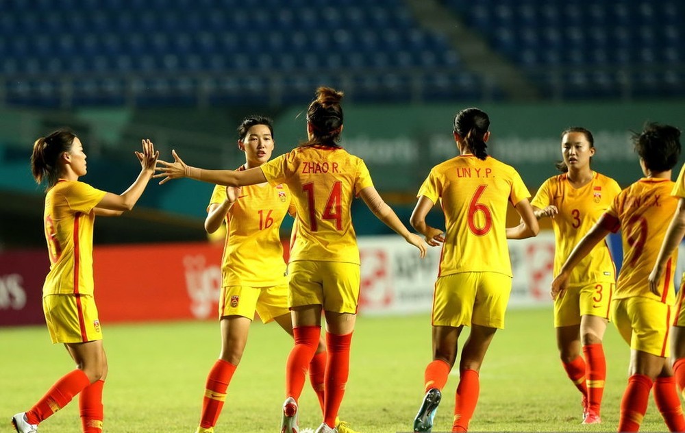 A China goleou o Tajiquistão pelos Jogos Asiáticos. (Foto: Sina.com)