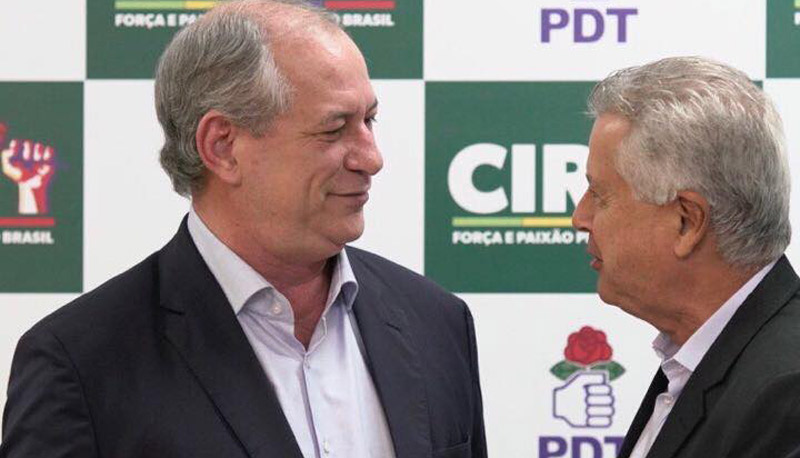 Ciro Gomes recebeu o apoio do Governador do Distrito Federal, Rodrigo Rollemberg (Foto: Leo Canabarro / Facebook)