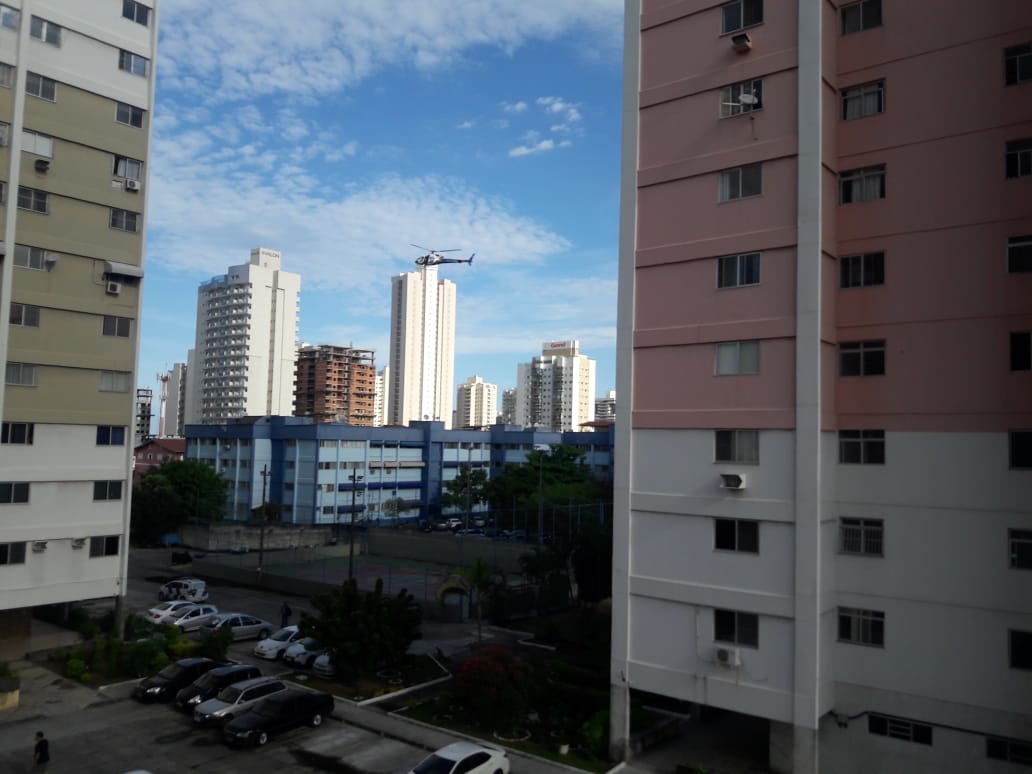 Helicóptero usado na perseguição (Foto: WhatsApp)