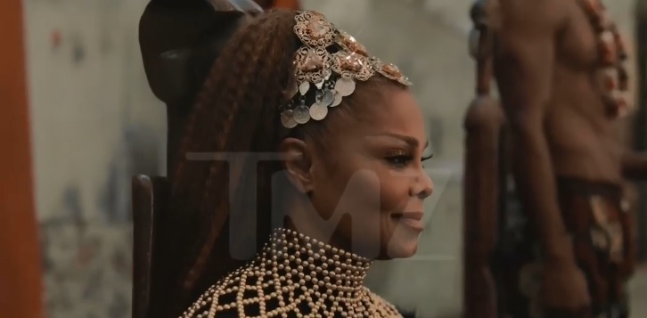 Janet Jackson fez paródia de clipe do irmão. (Foto: Reprodução/TMZ)