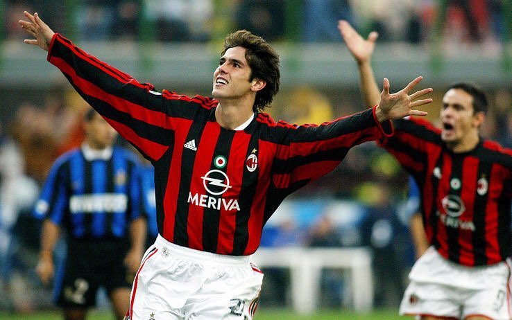 Kaká postou uma foto para relembrar seu primeiro gol no Milan (Foto: Reprodução/ Instagram)
