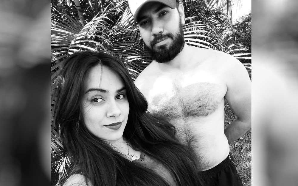 O casal Mônica e João (Foto: Reprodução/ Facebook)