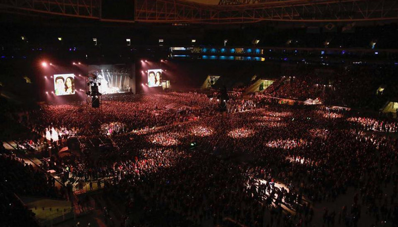 Cerca de 45 mil pessoas assistiram ao show dos Tribalistas (Foto: Leo Aversa / Divulgação)