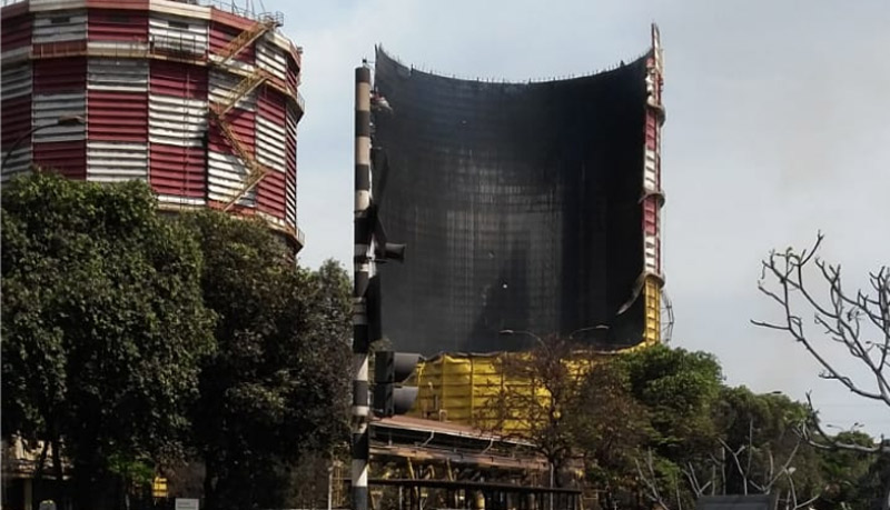 Gasômetro explodiu na unidade da Usiminas, no Vale do Aço (Foto: Divulgação)