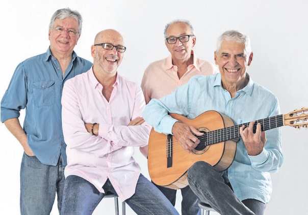 Aquiles, Paulo, Dalmo e Miltinho, do MPB4, vão tocar canções marcantes (Foto: Camilla Guimarães)