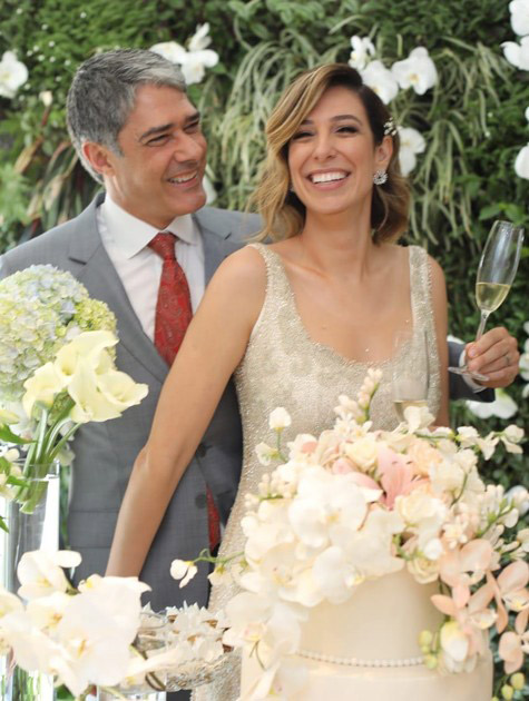William e Natasha durante o casamento (Foto: Acervo Pessoal)