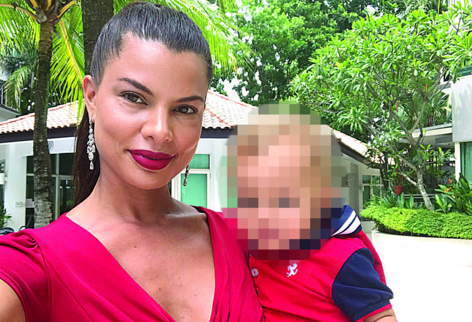 Chrystiane e o filho (Foto: Acervo Pessoal)
