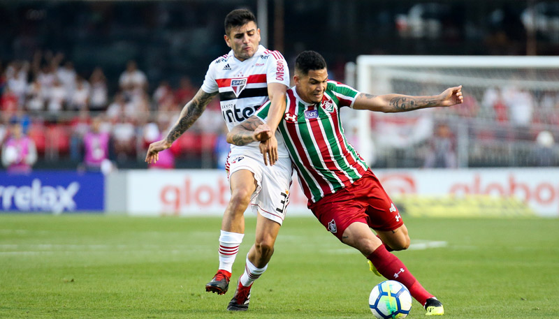 São Paulo e Fluminense fizeram um jogo intenso no Morumbi, válido pela 22ª rodada (Foto: Lucas Merçon / Fluminense FC)