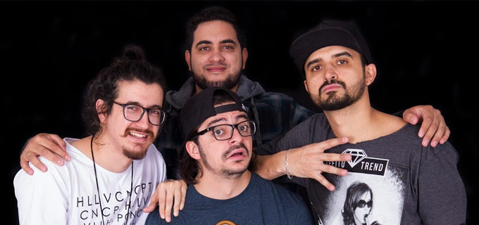 Os comediantes Thiago Ventura, Dihh Lopes, Marcio Donato e Afonso Padilha se apresentam em Vila Velha (Foto: Divulgação)