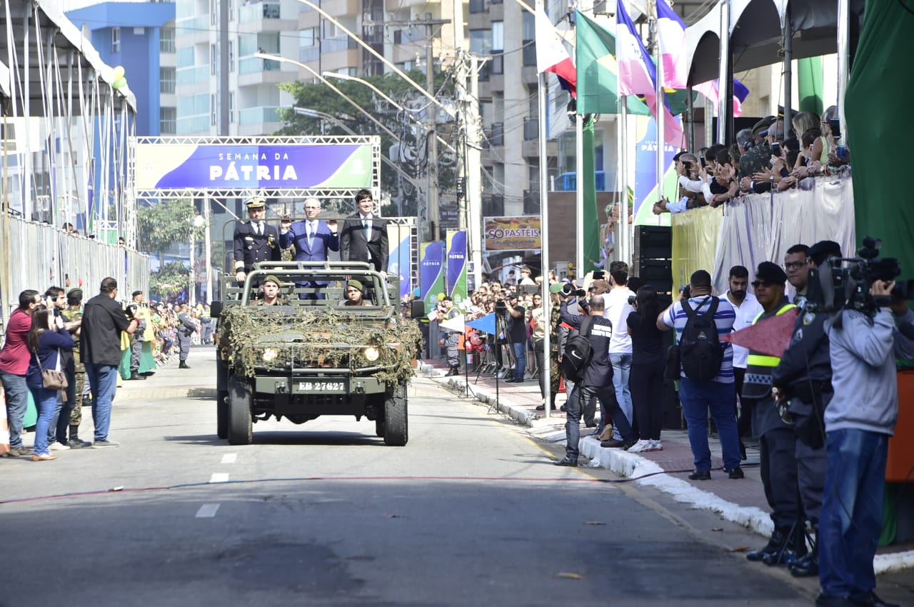 Desfile de 7 de Setembro em Guarapari (Foto: Reprodução/Governo do Espírito Santo)