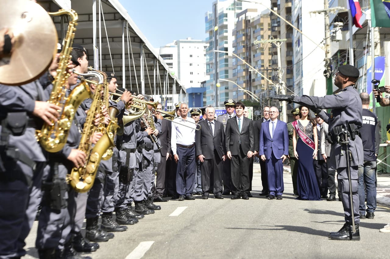 Desfile de 7 de Setembro em Guarapari (Foto: Reprodução/Governo do Espírito Santo)