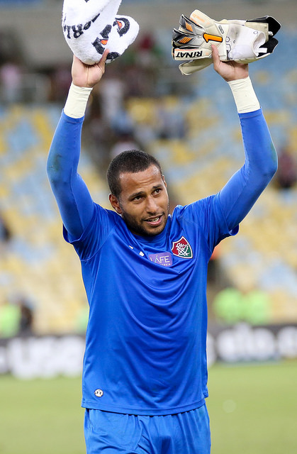Goleiro reserva Rodolfo garantiu a vitória do Flu (Foto: Lucas Merçon/Fluminense)
