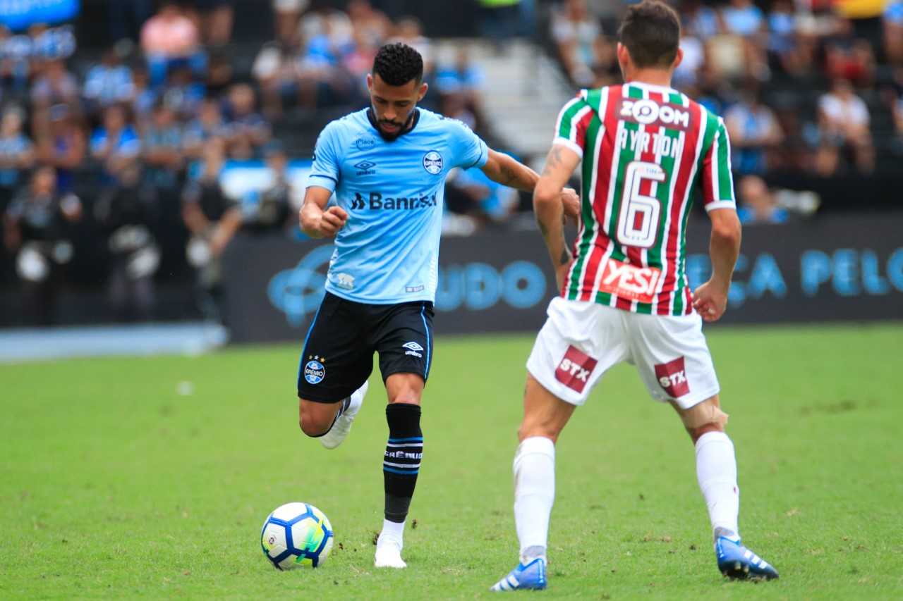 Time gaúcho decidiu a partida no último minuto (Foto: Divulgação / Grêmio)