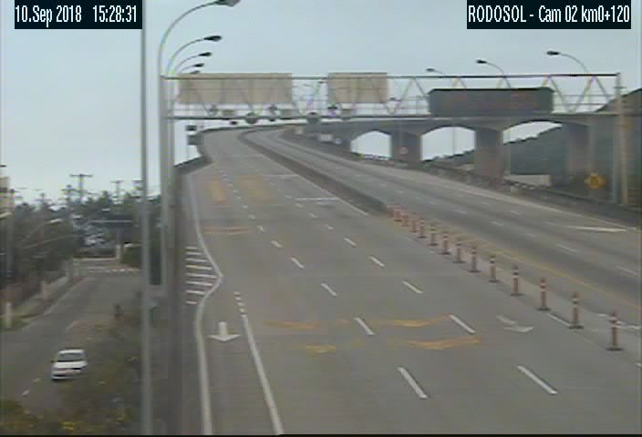 Ponte sem tráfego de veículos (Foto: Reprodução / Rodosol)