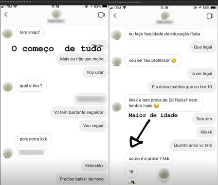 Mãe se passou por filha criança e registrou ocorrência contra suspeito de pedofilia (Foto: Instagram/Reprodução)