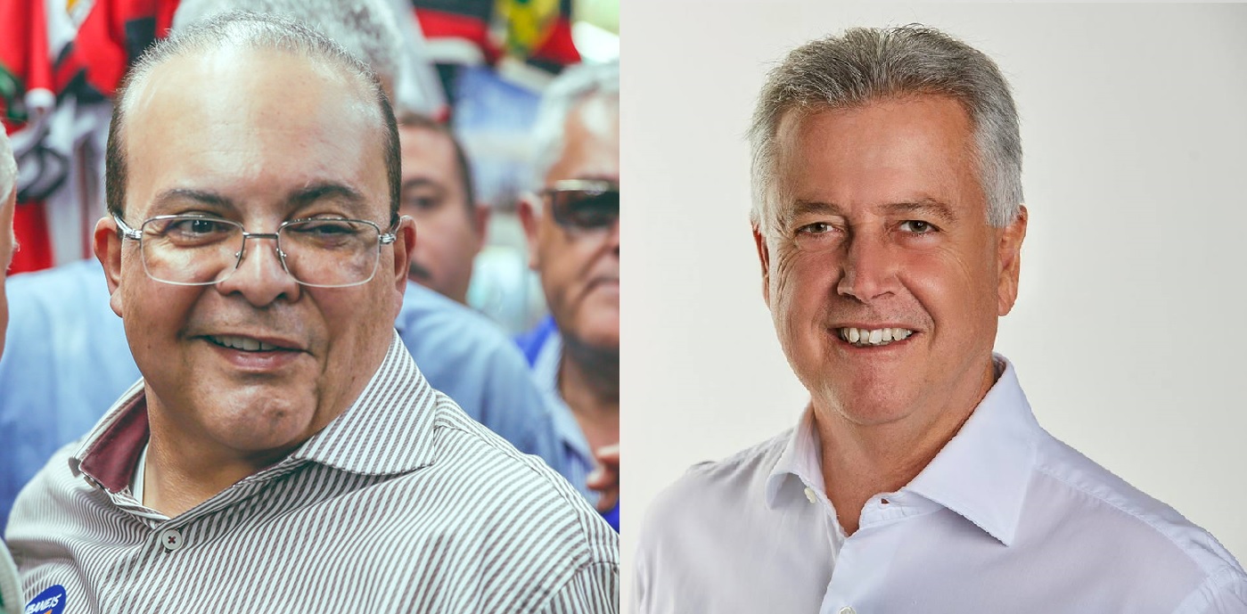 Candidatos ao Governo do Distrito Federal: Ibaneis (MDB) e Rodrigo Rollemberg (PSB) (Foto: Reprodução/ Facebook de Ibaneis e Rodrigo Rollemberg)