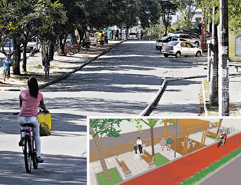 A Avenida Terceiro Mundo, em Cidade Continental, Serra, é um dos locais que vão receber ciclovia até ano que vem (Foto: Rodrigo Gavini/AT)