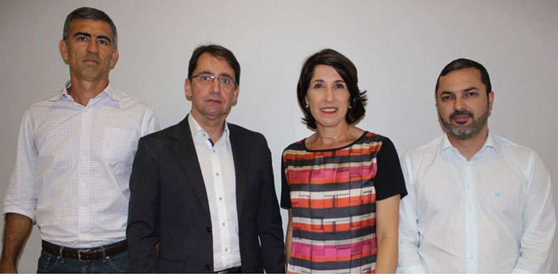 Equipe que irá compôr o gabinete de transição: Álvaro Duboc, Ângelo Baptista, Lenise Loureiro e Tyago Hoffmann (Foto: Divulgação)