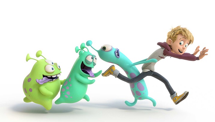 Amigos Alienígenas (alemanha, 2018). De Christoph Lauenstein. Animação. 85 min. Livre. Menino faz amizade com três alienígenas malucos. (Foto: Divulgação)