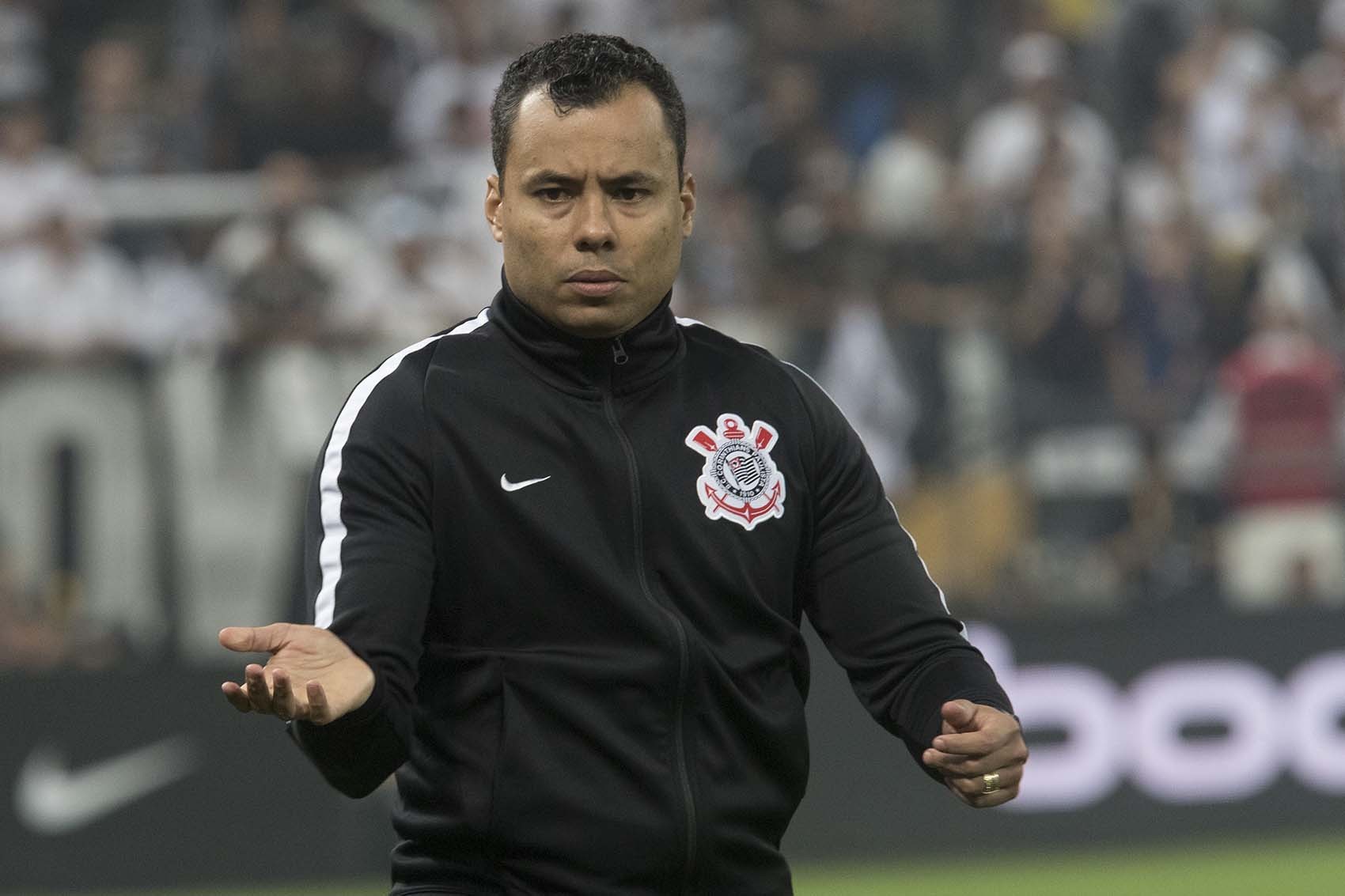 Jair Ventura ainda patina no Corinthians (Foto: Daniel Augusto Jr/Ag. Corinthians )