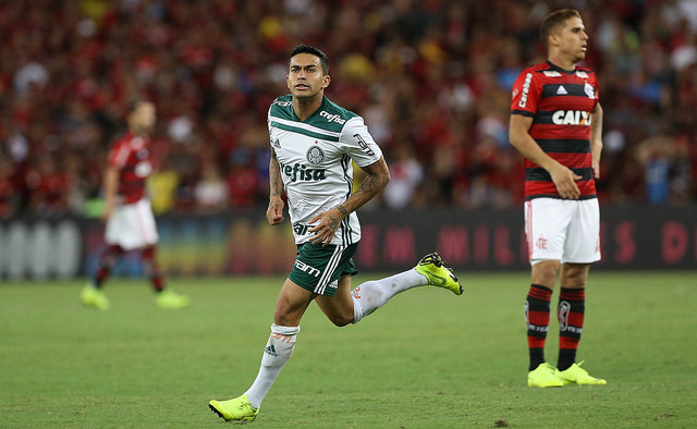 Dudu fez o gol, que parecia o do título (Foto: Cesar Greco/Ag. Palmeiras)
