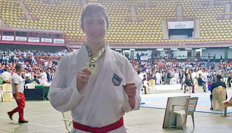 Gabriel Nichio, de 16 anos, foi campeão Brasileiro em Minas Gerais (Foto: Gustavo Nichio / Acervo Pessoal)