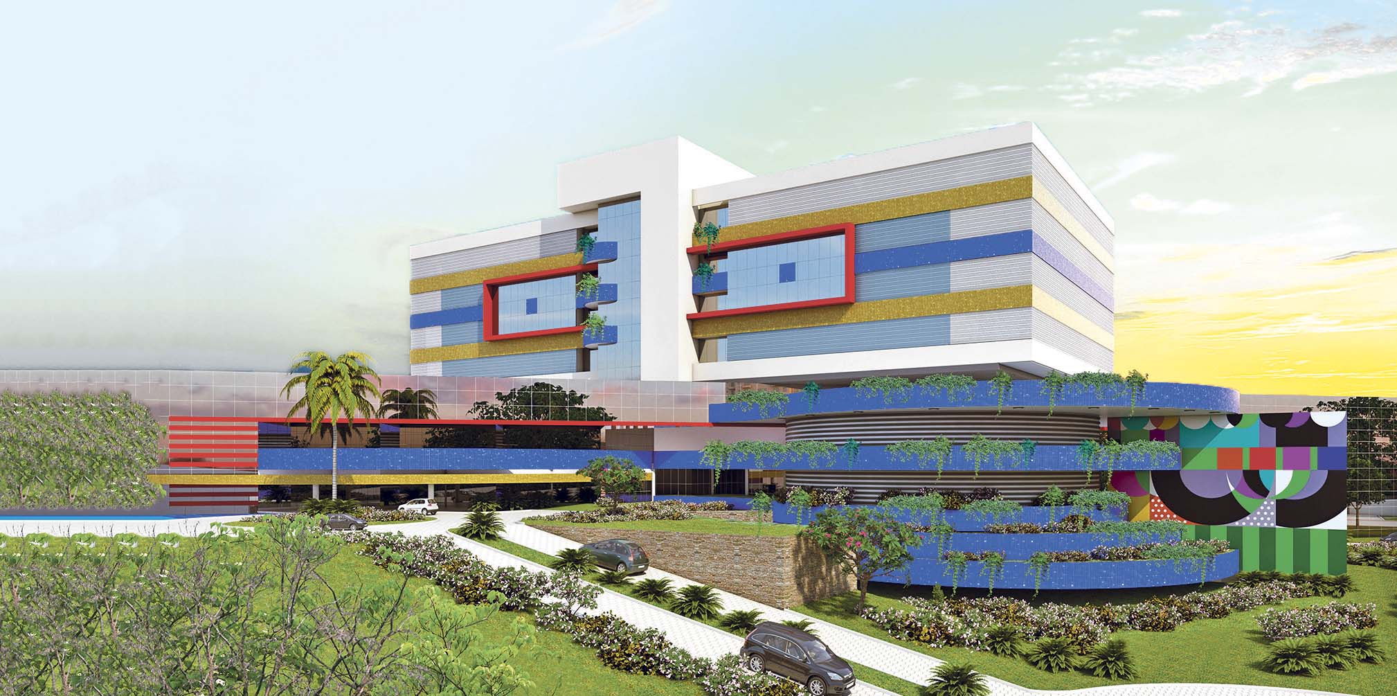 Projeto do Hospital Geral de Cariacica: a obra e os equipamentos custarão R$ 280 milhões (Foto: Divulgação/Sesa)
