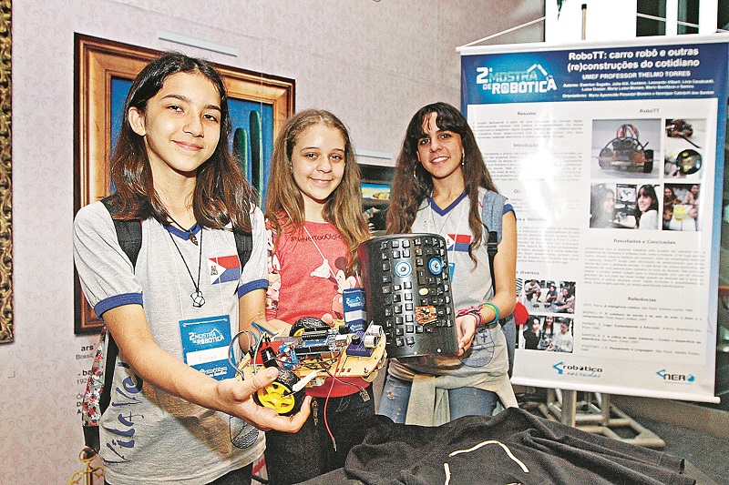 Ideias premiadas de pequenos inventores de escolas públicas (Foto: Thiago Coutinho/AT)