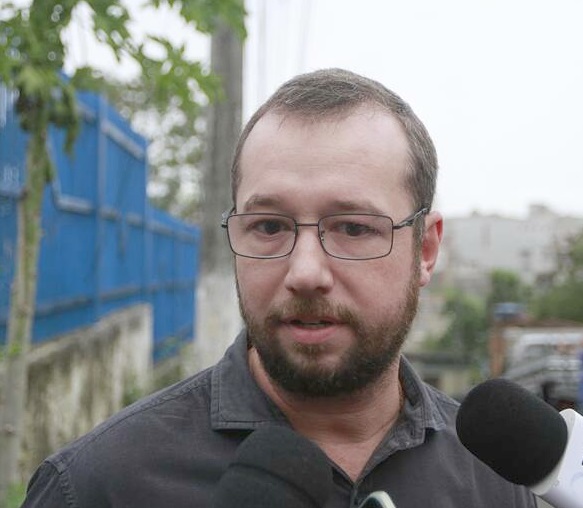 Titular da Delegacia de Polícia de Cariacica Sede, delegado João Paulo Pinto (Foto: Rodrigo Gavini/Jorna A Tribuna)