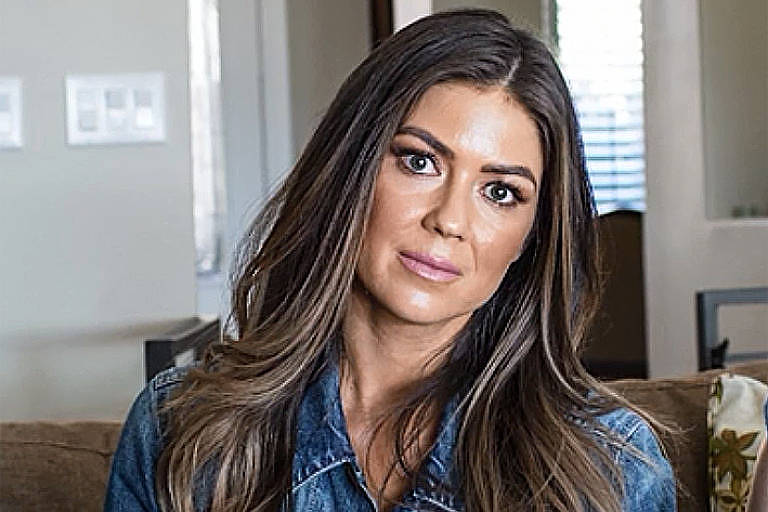 Reprodução de vídeo da norte-americana Kathryn Mayorga, 34, que acusa Cristiano Ronaldo de estupro. Segundo a revista alemã Der Spiegel, alega ter sido abusada sexualmente pelo português em um quarto de hotel em Las Vegas, em 2009 (Foto: Reprodução/Spiegel Online)