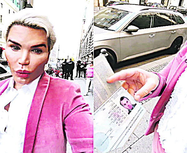 Rodrigo Alves não foi reconhecido na foto do passaporte (Foto: Reprodução Instagram)
