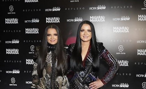A dupla na gravação do DVD (Foto: Reprodução/ Instagram/ Fabio Nunes)