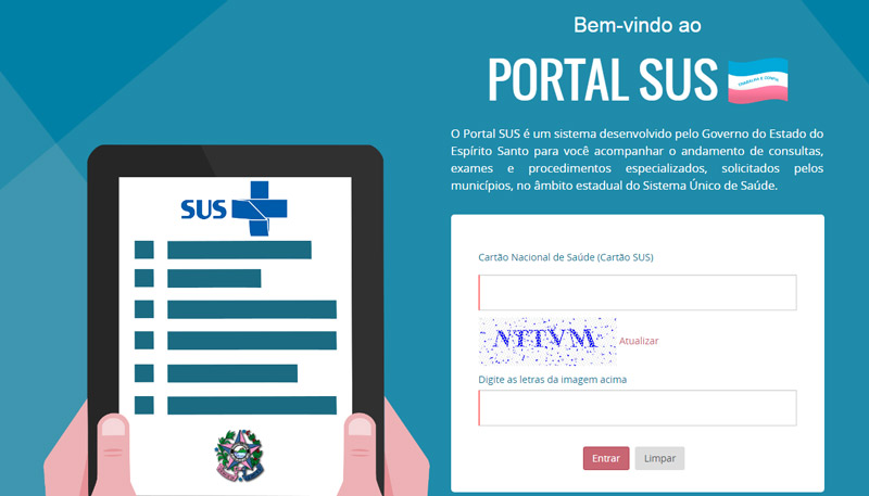 Página inicial do sistema