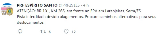 (Foto: Diculgação/Twitter/PRF)